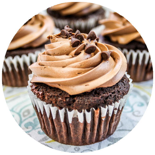 Cupcakes de chocolate